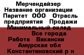 Мерчендайзер › Название организации ­ Паритет, ООО › Отрасль предприятия ­ Продажи › Минимальный оклад ­ 21 000 - Все города Работа » Вакансии   . Амурская обл.,Константиновский р-н